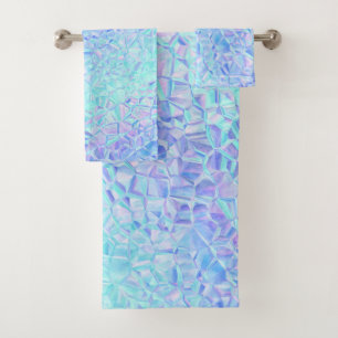 Conjunto De Toalhas Iridescência gelada:
