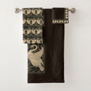 Conjunto De Toalhas Iris Crane Deep Brown Sepia
