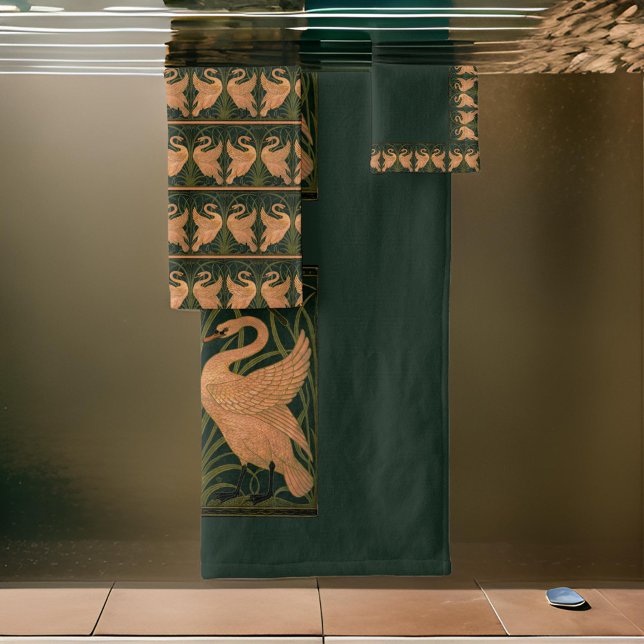 Conjunto De Toalhas Iris Crane Green Dourada (Criador carregado)