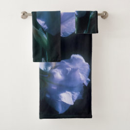 Conjunto De Toalhas Iris Flowers at Twilight Beach Towel