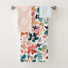 Conjunto De Toalhas ISLAND TIME Tropical Boho