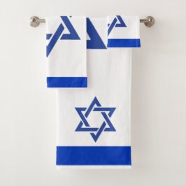 Conjunto De Toalhas Israel Flag, Judaica, Convidado Judeu - Presente