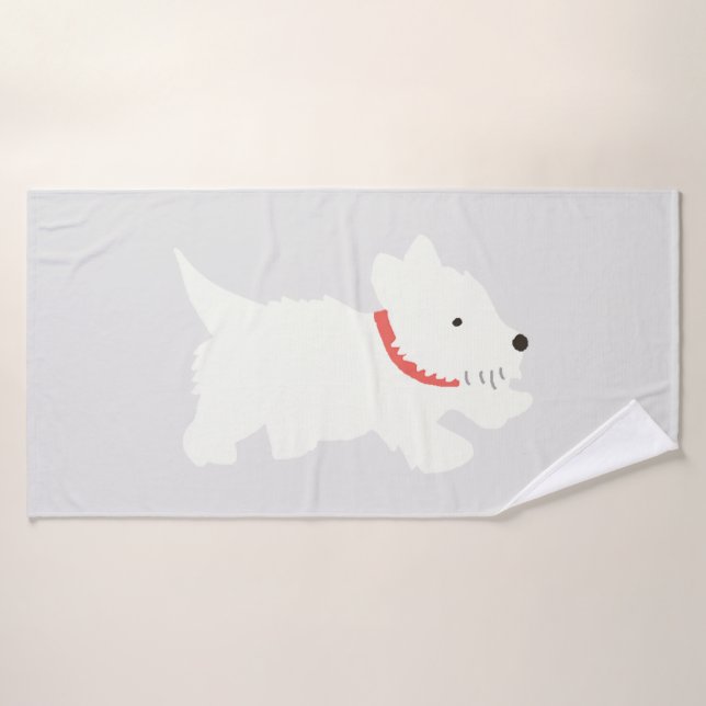 Conjunto De Toalhas Izzie O Westie (Toalha de Banho)