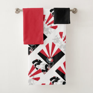 Conjunto De Toalhas Japonês
