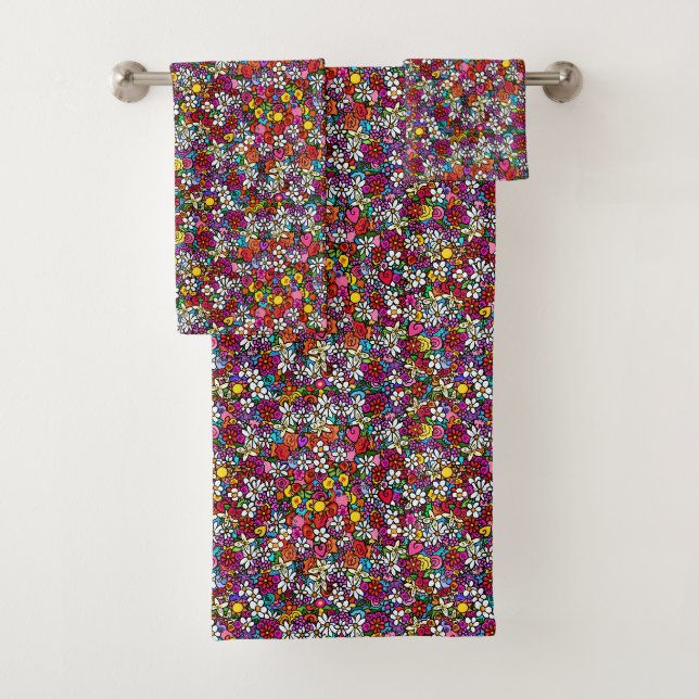 Conjunto De Toalhas Jardim Alegre Groovy (Insitu)