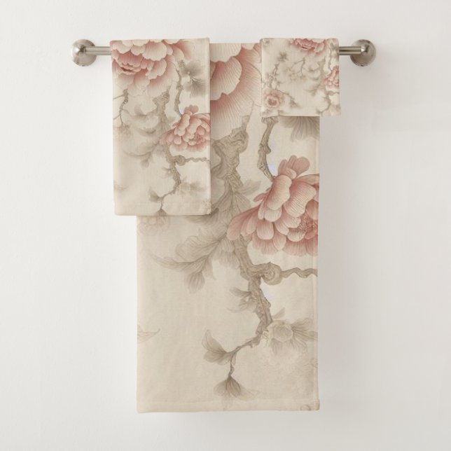 Conjunto De Toalhas Jardim das Flores 19 Torres de Banho (Insitu)