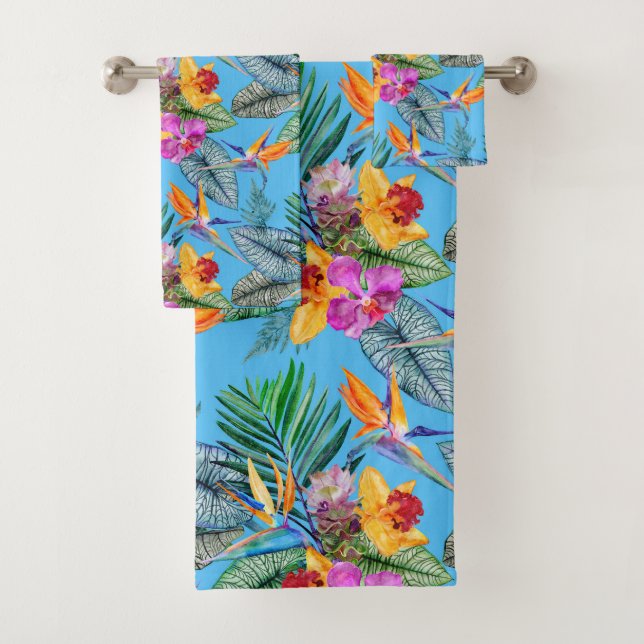 Conjunto De Toalhas Jardim de Verão de Pássaro Tropical do Paraíso & O (Insitu)