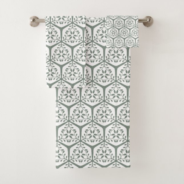 Conjunto De Toalhas Jardim dourado  Treliça - Calma de Salva (Insitu)