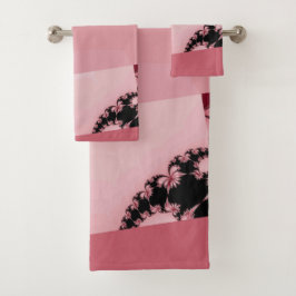 Conjunto De Toalhas Jardim fractal cremoso