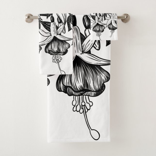 Conjunto De Toalhas Jardim Fuchsia (Insitu)
