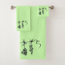 Conjunto De Toalhas Jardim Herbário