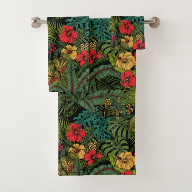 Conjunto De Toalhas Jardim tropical (Insitu)