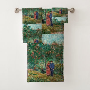 Conjunto De Toalhas Jardim Van Gogh em Montmartre com amantes