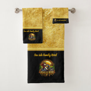 Conjunto De Toalhas Jesus Caminha Trazendo Esperança Eterna (B)