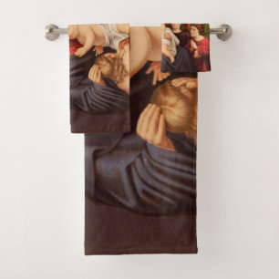 Conjunto De Toalhas Jesus Cristo com Crianças Arte Premium Fina