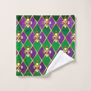 Conjunto De Toalhas Jewelry Background Mardi Gras