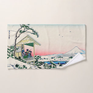Conjunto De Toalhas Katsushika Hokusai - Casa de chá em Koishikawa