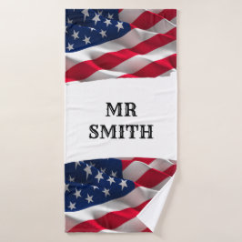 Conjunto De Toalhas keep calm affirmational quote and vibrant flag