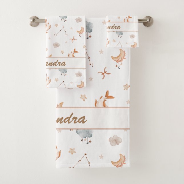 Conjunto De Toalhas Kid de peixes | Dreamy & Soft for Little Fish (Insitu)