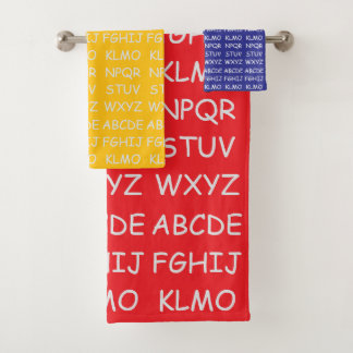 Conjunto De Toalhas Kids Alphabet