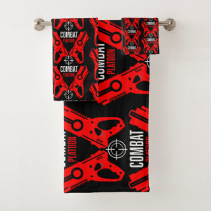 Conjunto De Toalhas Kids Toy Gun Batalha Natal