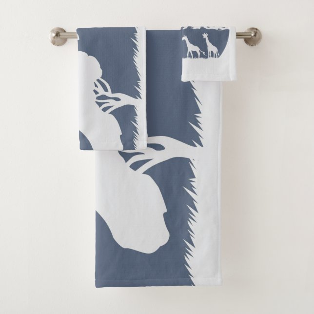 Conjunto De Toalhas Kilimanjaro (Azul) (Insitu)