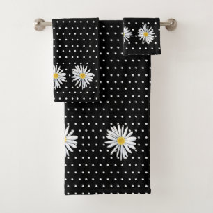 Conjunto De Toalhas KiniArt pontilhou a margarida