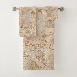 Conjunto De Toalhas Klimpt Inspirou Rave Man Patterno