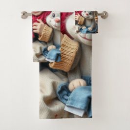 Conjunto De Toalhas Kuschelfreunde im Herbstzauber