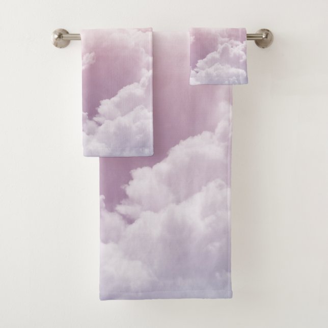 Conjunto De Toalhas Lá em cima nas Nuvens Pastel 1 (Insitu)