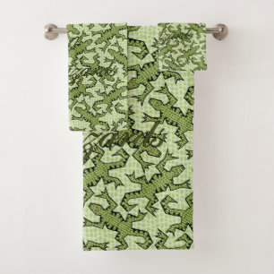 Conjunto De Toalhas Lagartos Tangled