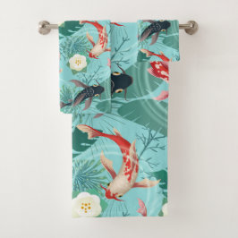 Conjunto De Toalhas Lago de Koi