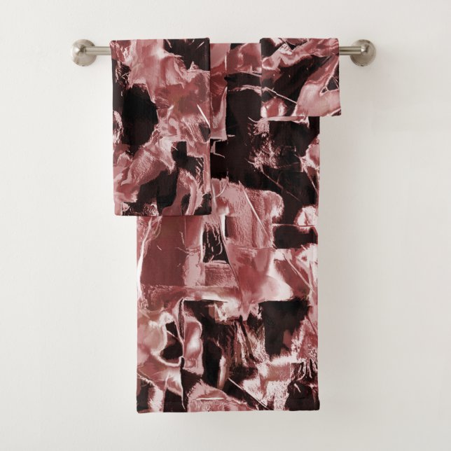 Conjunto De Toalhas Lâminas de cobre flutuantes ou rochosas sobre fund (Insitu)