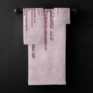 Conjunto De Toalhas Lançando o brilho de Mauve Misturador De Melaços
