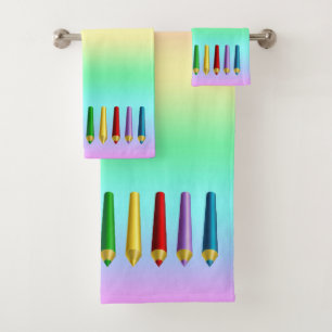 Conjunto De Toalhas Lápis de cores