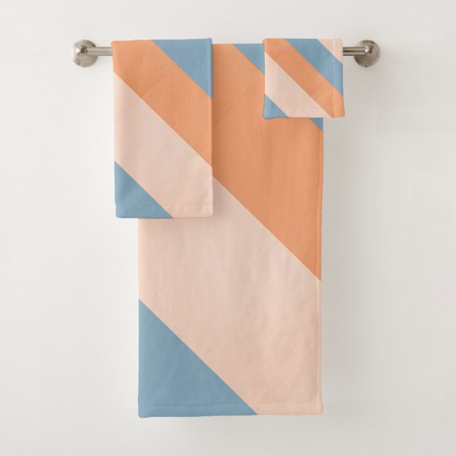 Conjunto De Toalhas Laranja de cinza de pêssego (Insitu)
