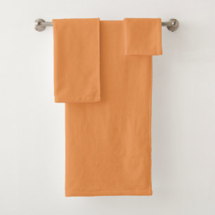 Conjunto De Toalhas Laranja esmaecido (cor sólida)