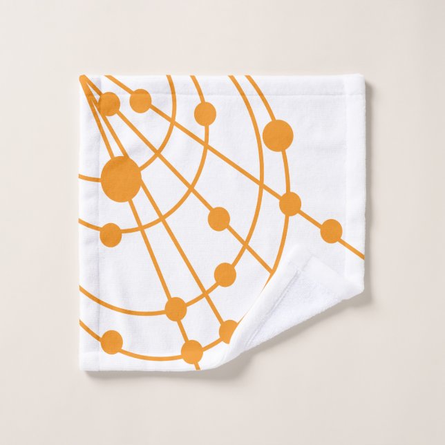 Conjunto De Toalhas Laranja Web (Pano de lavar)
