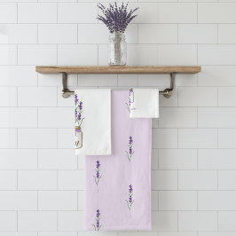 Conjunto De Toalhas Lavanda Botânica Francesa