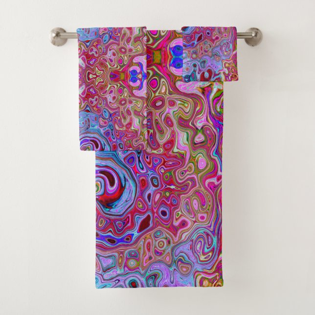 Conjunto De Toalhas Lavanda do Abstrato do entalhe retrógrado e espira (Insitu)