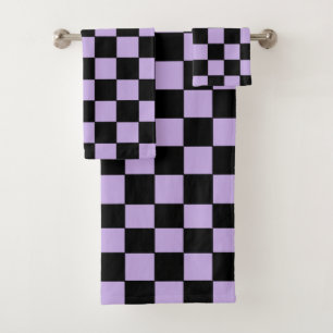 Conjunto De Toalhas Lavanda e preto verificados