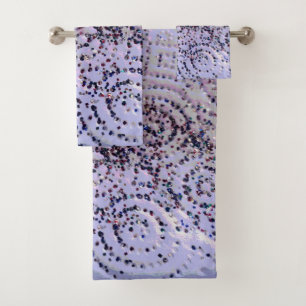 Conjunto De Toalhas Lavanda Swirly Confetti