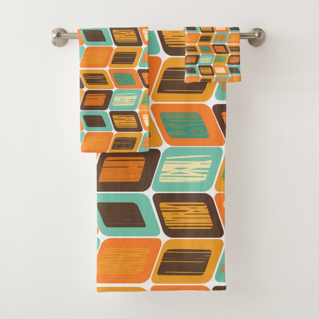 Conjunto De Toalhas Lean dos anos 70 (Insitu)