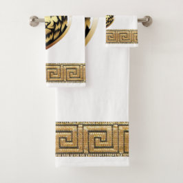 Conjunto De Toalhas Leão Real do Inglês Antigo Designer 