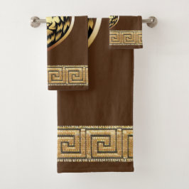 Conjunto De Toalhas Leão Real do Inglês Antigo Designer 