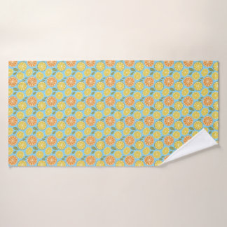 Conjunto De Toalhas Lemon yellow orange  Pattern blue name