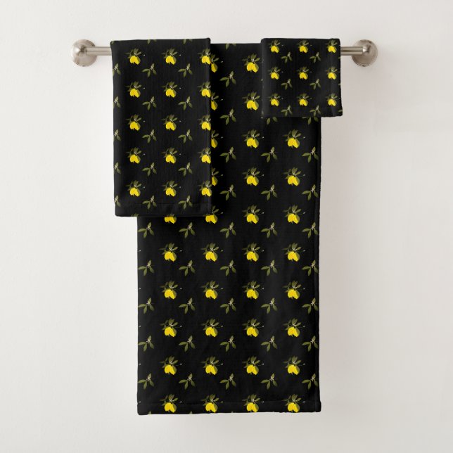 Conjunto De Toalhas Lemons and flowers (Insitu)