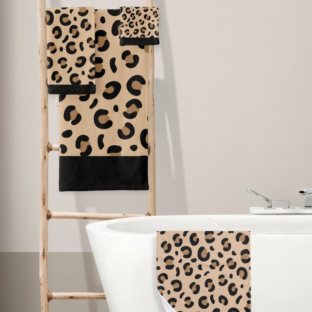 Conjunto De Toalhas Leopard Print Towel Set (Criador carregado)