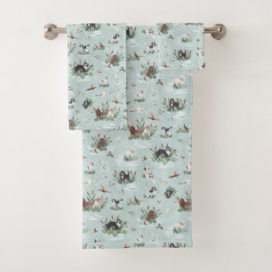 Conjunto De Toalhas LES BARBETS DANS LE MARAIS Pet Cog