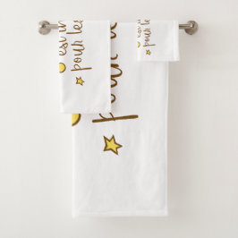 Conjunto De Toalhas L'essentiel est invisível pour les yeux